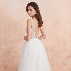 Simple Beaded Wedding Gown