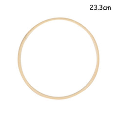 HUHULE 10-23cm Wooden Ring Hoop Wreath Garland Floral Wreath Handmade Flowers Bamboo Circle Wedding Birthday Baby Shower Decor