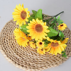 Sunflower Bouquet Artificial Flowers Daisy Wedding Decor Indoor Outdoor Garden Home Decor Christmas Party Decoration Gifts