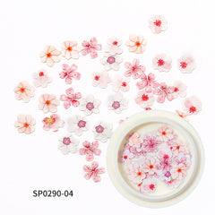 New Color Flower DIY Nail Enhancement Accessories Small Daisy Sunflower Nail Patch Wood Pulp Small Flower about 50 Pieces