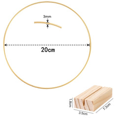 Gold Metal Flowers Hoop with Place Card Holder Wedding Table Centerpiece Decoration Christmas DIY Wreath Garland Round Rings