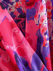 Double Layer Ruffles A Line Floral Dress