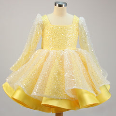 Lace Sequins Girl Dress