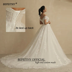 Timeless Boho off shoulder wedding dress