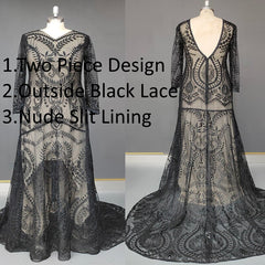 #4055 2 piece in 1 BOHO bohemian long sleeve destination Wedding Dress pre wedding shoot post Bride Gown