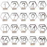 1-20 Numbers Wedding Table Numbers Acrylic