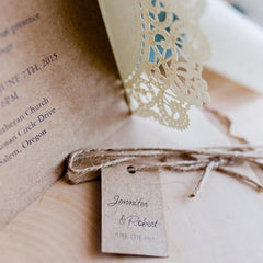 10Pcs Hollow Out Wedding Invitation Card Greeting Card Congratulation Card