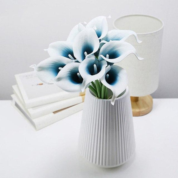 calla lily flower wedding centerpieces 10pcs Real Touch Calla Lily Bouquet Faux Flowers Wedding Centerpieces