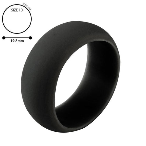 1PC Silicone Wedding Band Engagement Ring Hypoallergenic Mens Womens Jewelry