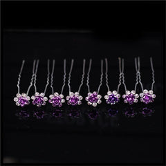 20 Pcs Wedding Bridal Hair Pins U Shaped Rose