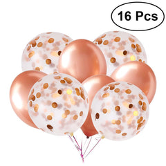 24Pcs Confetti Balloons Sequins Latex Balloons 18 Inch