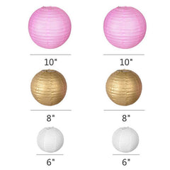 26pcs Party Decoration Paper Flower Lantern Pom Poms Kit