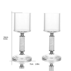 2pcs/set Special Gifts Elegant Crystal Candle Holder Centerpieces
