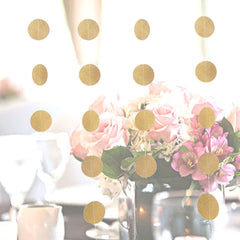 3 M Glitter Paper Garland Circle Dots Hanging 4 colors