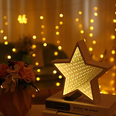 3D Creative Tunnel Lamp Cute Star Sign