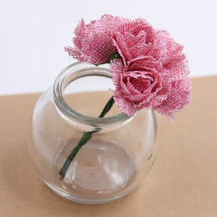 6pcs Burlap Rose