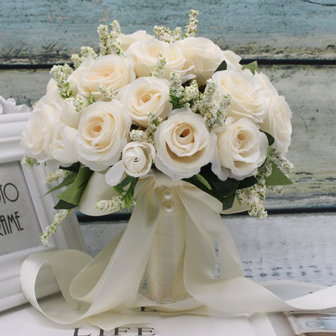 Handmade Artificial Flower Rose Silk Flowers