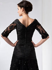 A-line Half Sleeves Lace Beaded Plus Size Short  Dresses Wedding