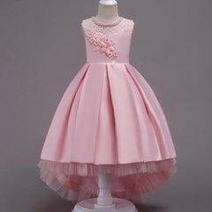 Beautiful Pattern Flower Girl Dress - Multiple Colors