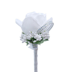 Boutonniere Silk Rose 11 styles