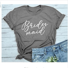 Bridesmaid T-Shirt Multiple Colors