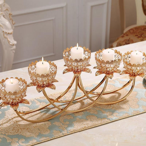 Candlestick Crystal  Wedding Centerpieces