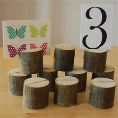 Casamento Branches Wood Wedding Place Card Holders