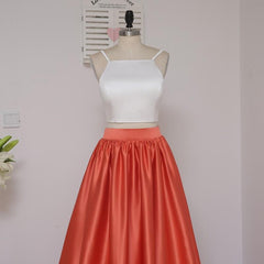 Celebrity Inspired Dress A-line Spaghetti Straps Two Pieces