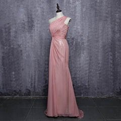Celebrity Inspired Dress Mermaid One-shoulder Floor Length Tulle Pleated