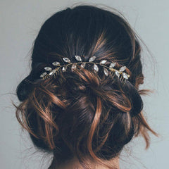 Crystal Bridal Hair Comb Silver or Gold