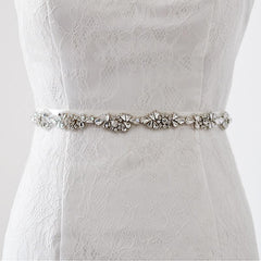 Crystal Dress Sash Rhinestone Belt