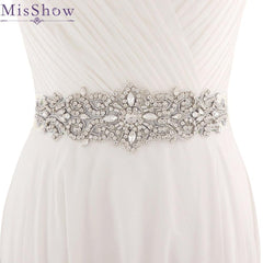 Crystal Wide Long Bridal Belt