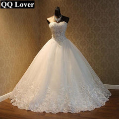 Elegant Luxury Lace Wedding Dress Vintage