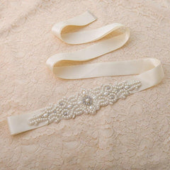 Elegant Pearl Bridal Belt
