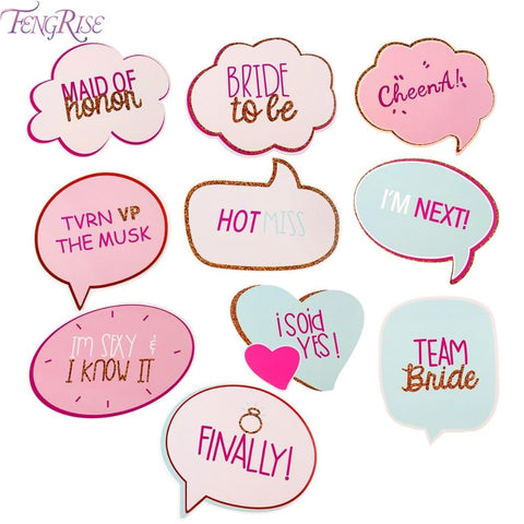 FENGRISE Bride To Be Photo Booth Props
