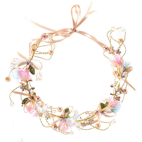 Floral Crown Flower Headband Handmade
