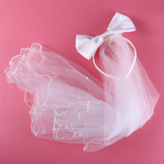 Flower Girl Veil White