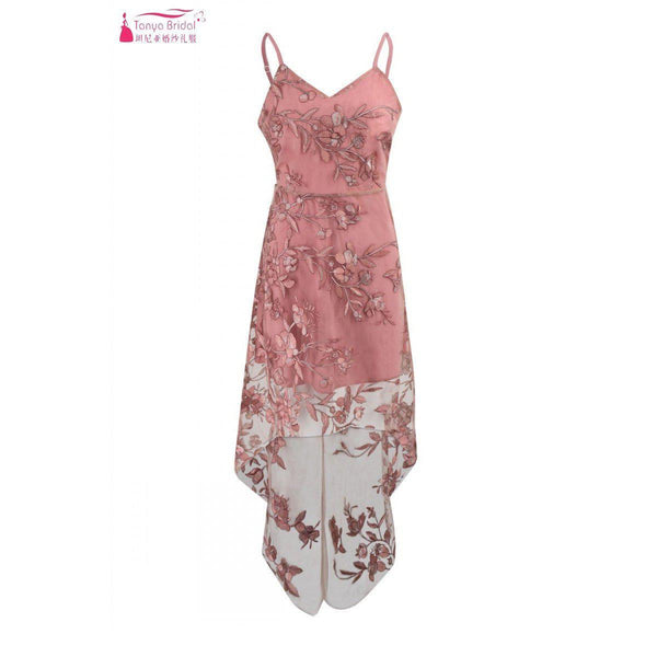 Vintage High Low Pink Formal Dress for Homecoming Vintage High Low Pink Formal Dress for Homecoming