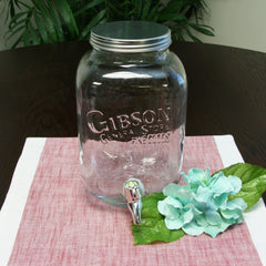 General Store 1 Gallon Clear Glass Mason Beverage Dispenser