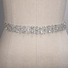 Golden or Silver Rhinestone Wedding Belt