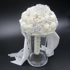 Gorgeous Custom Silk Roses Wedding Bouquet Mult. Colors