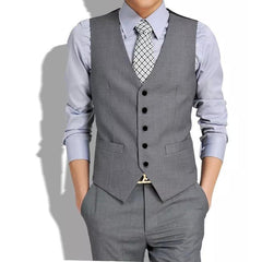 Gray 5 Button Vest