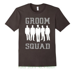 Groom Squad T-shirt - Silver & White Silhouette Multiple Colors