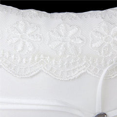 Lace Flower Decorated  Ring Bearer Pillow