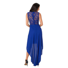 Long Lace Maxi Dress Royal Blue