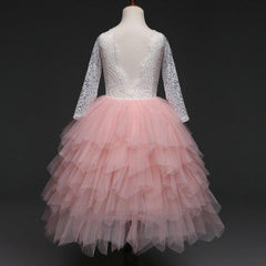 Long TuTu Flower Girl Dress 3 Colors to Pick From