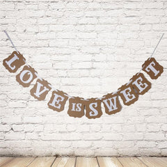 LOVE IS SWEET Garland Banner
