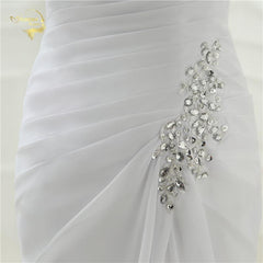 Mermaid Trumpet Chiffon Wedding Dress