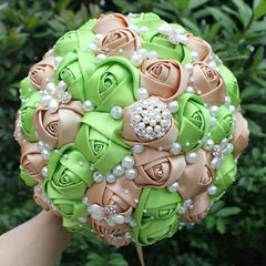 Multiple Colors Pearl Bride Bouquet