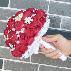 Multiple Colors Pearl Bride Bouquet